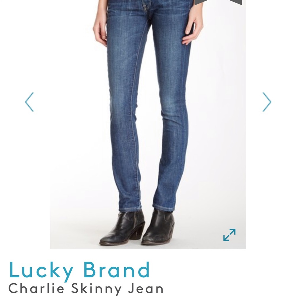 Lucky Brand Charlie Skinny Jeans, 25
